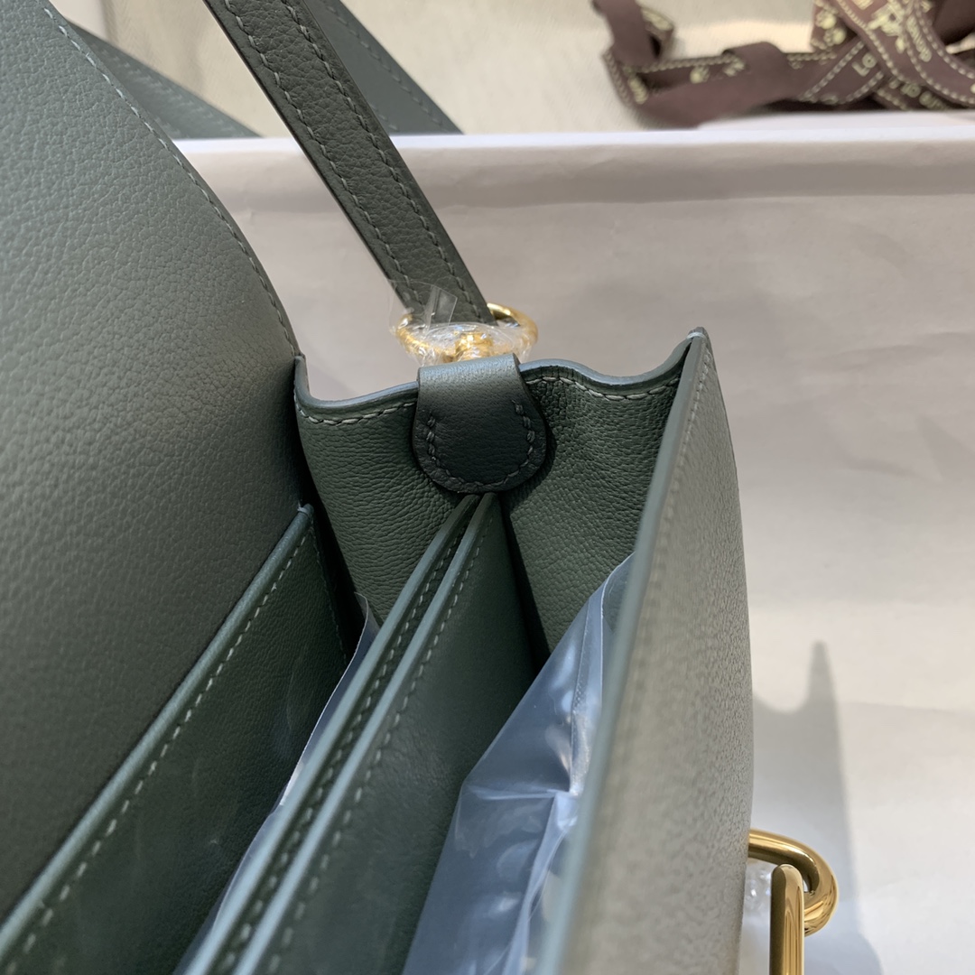 에르메스 룰리스18 아몬드그린 금장 에버컬러